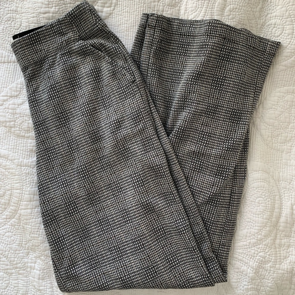 Max Studio houndstooth wide leg pants